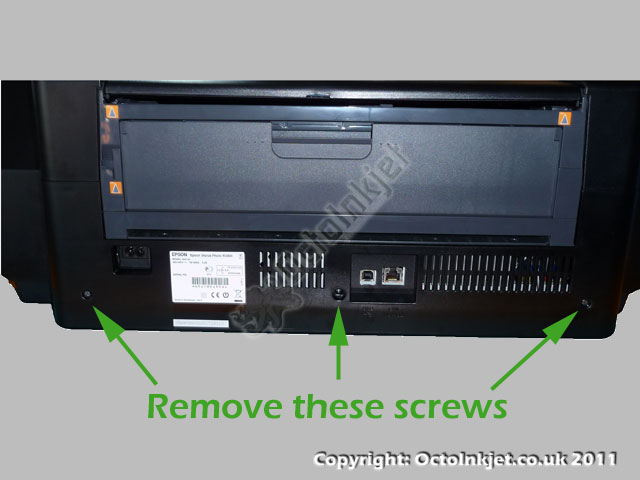 Remove rear panel screws