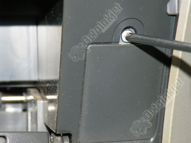 RX560 - Screw cover removed. Remove screw