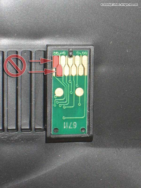 T6710 / T6711 Resetter: Contact pins (Compatible)