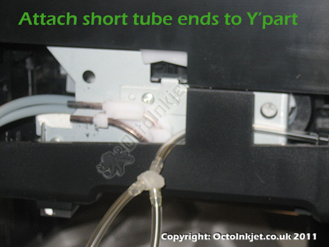 Re-attach shorter tube parts to Y-part