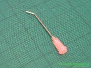 18g 1.5" long needle with 45 degree bent 1/4" from tip